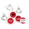 Big Dot of Happiness 2026 Red Graduation Party Round Candy Sticker Favors - Labels Fits Chocolate Candy (1 Sheet of 108)